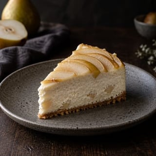 Cheesecake ricotta e pera