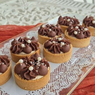 Karamell- och chokladtartalett